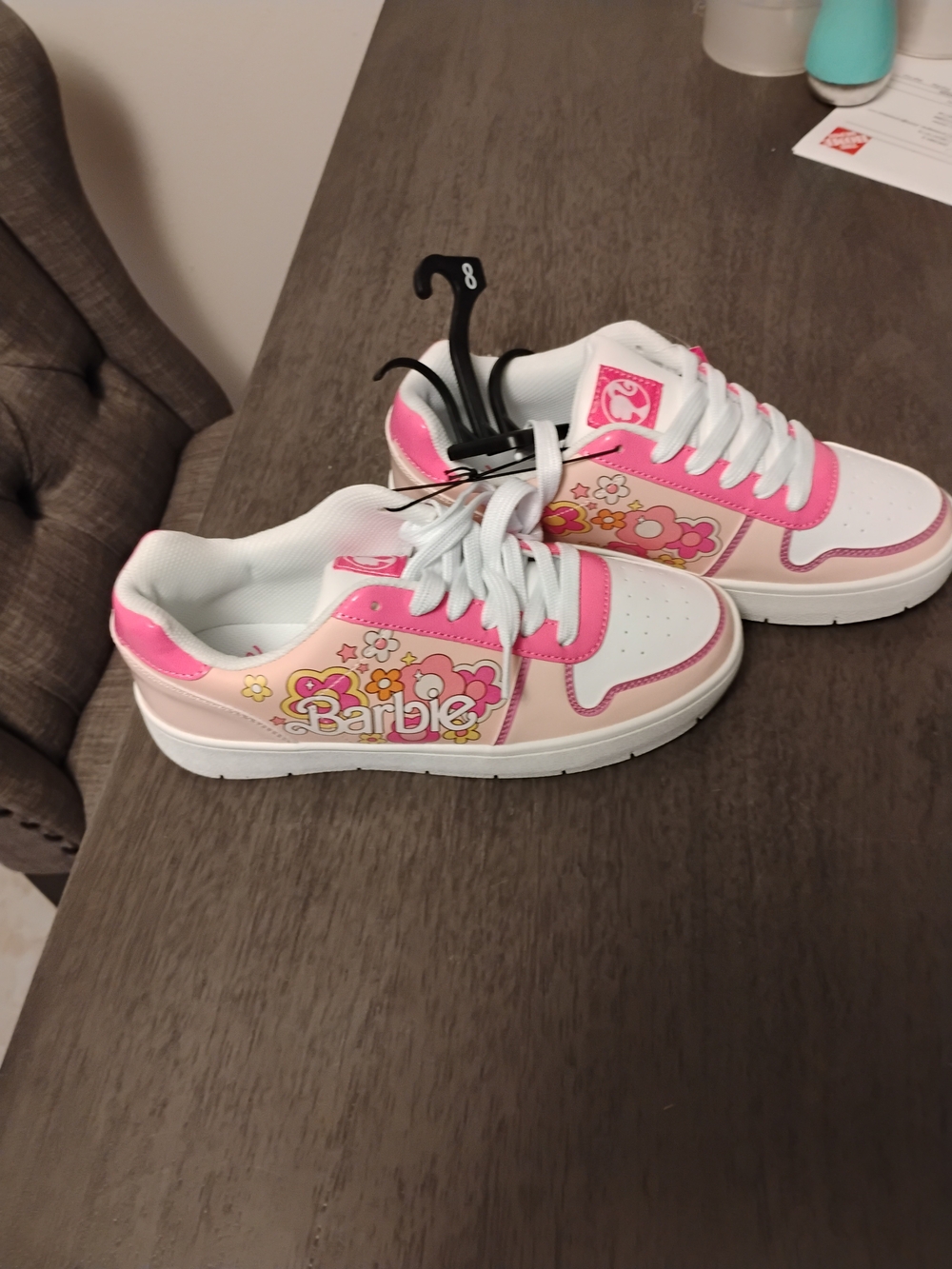 Barbie Pink Floral Low-Top Sneakers